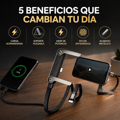 CargaFlex 2 en 1: Carga y Soporte